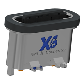 XB - type C 3P support de méduse anti - encastrement l = 7,15 mm (avec tôle d'acier) (boîtier en alliage de zinc)